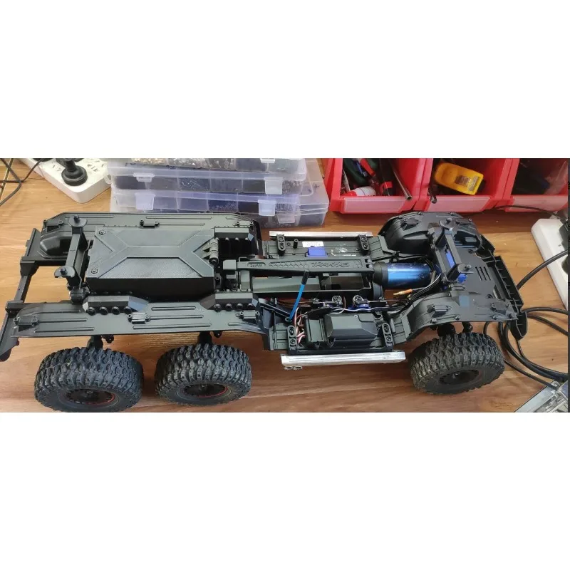 Hinged Flip Tool Box Fit 1:10 Traxxas TRX6, Factory Mount Position,Hold Screwdrivers And Spare Upgrade Parts/hinged storage case