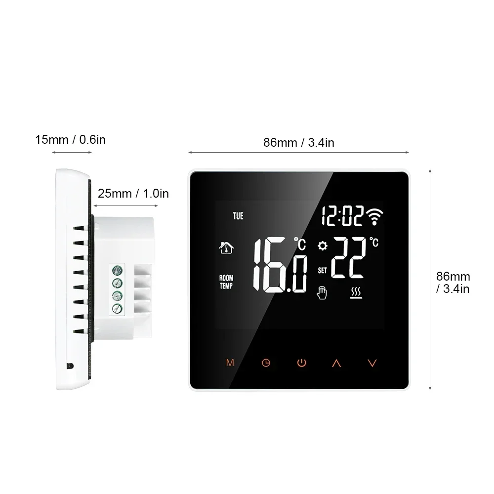 APP‑enabled ME81H WiFi Thermostat, Remote & Alexa/Google Home Voice Control for Wall‑Mounted Boilers and Electric Heating System