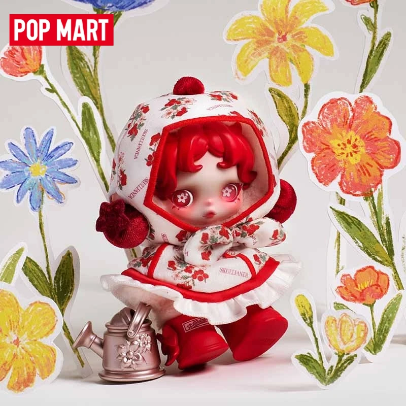 

New Genuine POPMART SKULLPANDA Petals in Four Acts Series 14cm Plush Doll Pendant