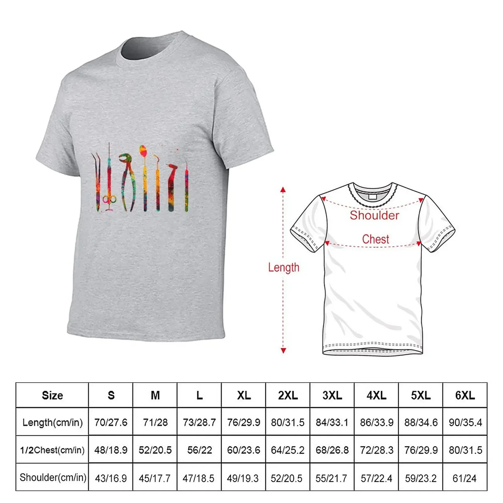 Dentist Tools T-Shirt Aesthetic clothing vintage customs design your own mens funny t shirts