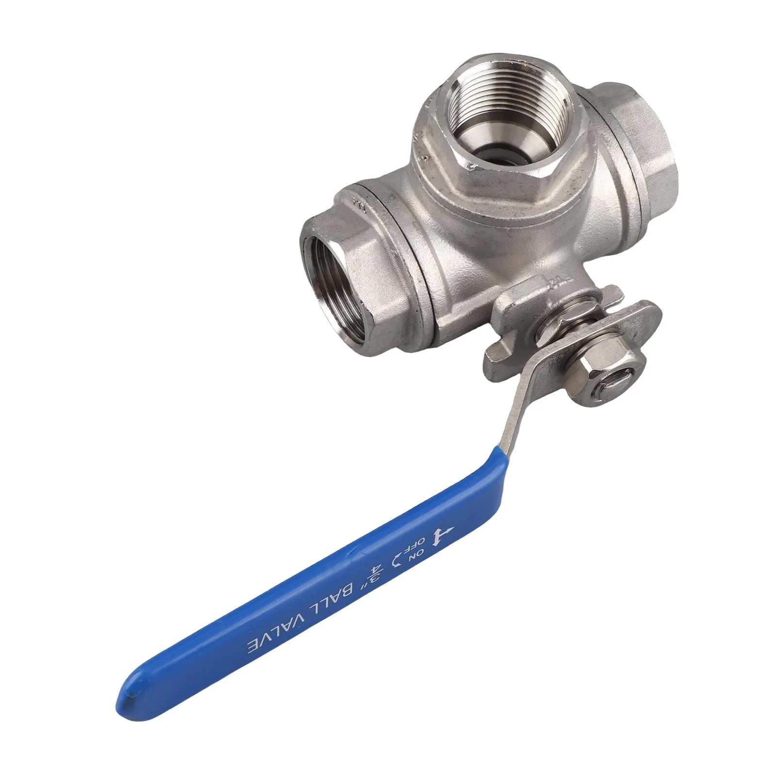 DN20 Kugelhahn, 1 Stück Edelstahl SUS304 Rohrkugelhahn Dreiwege-T-Typ Innengewinde 3/4" DN20
