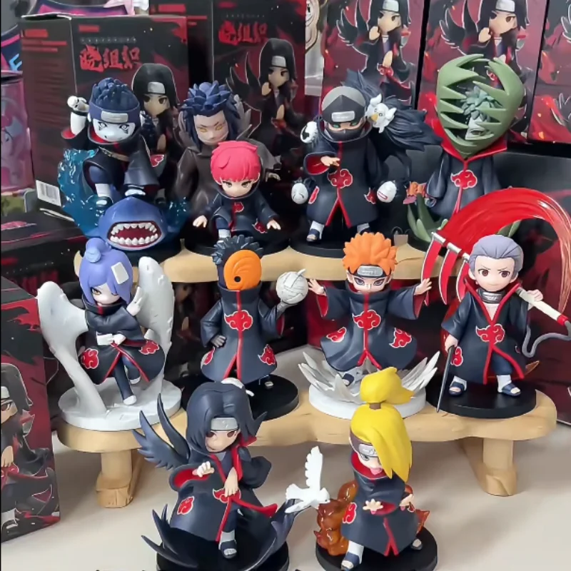 Оригинальная серия Naruto Battle Against Akatsuki, слепая коробка Pain Deidara Itachi Uchiha Kakuzu, украшение, аниме-фигурка, модель игрушки