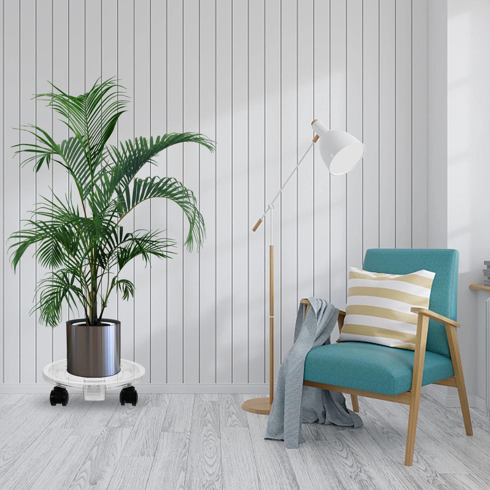 

Thickened Plastic Plant Tray 30Cm Large Capacity Waterproof Rolling Base For Indoor Outdoor Flowerpot Reusable Potted