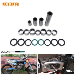 OTOM Swing Arm Bearing Seal Kit Motorcycle Rear Shock Triangle Lever Linkage Oil Seal Needle Roller Bushing For KTM HUSQVARNA TE