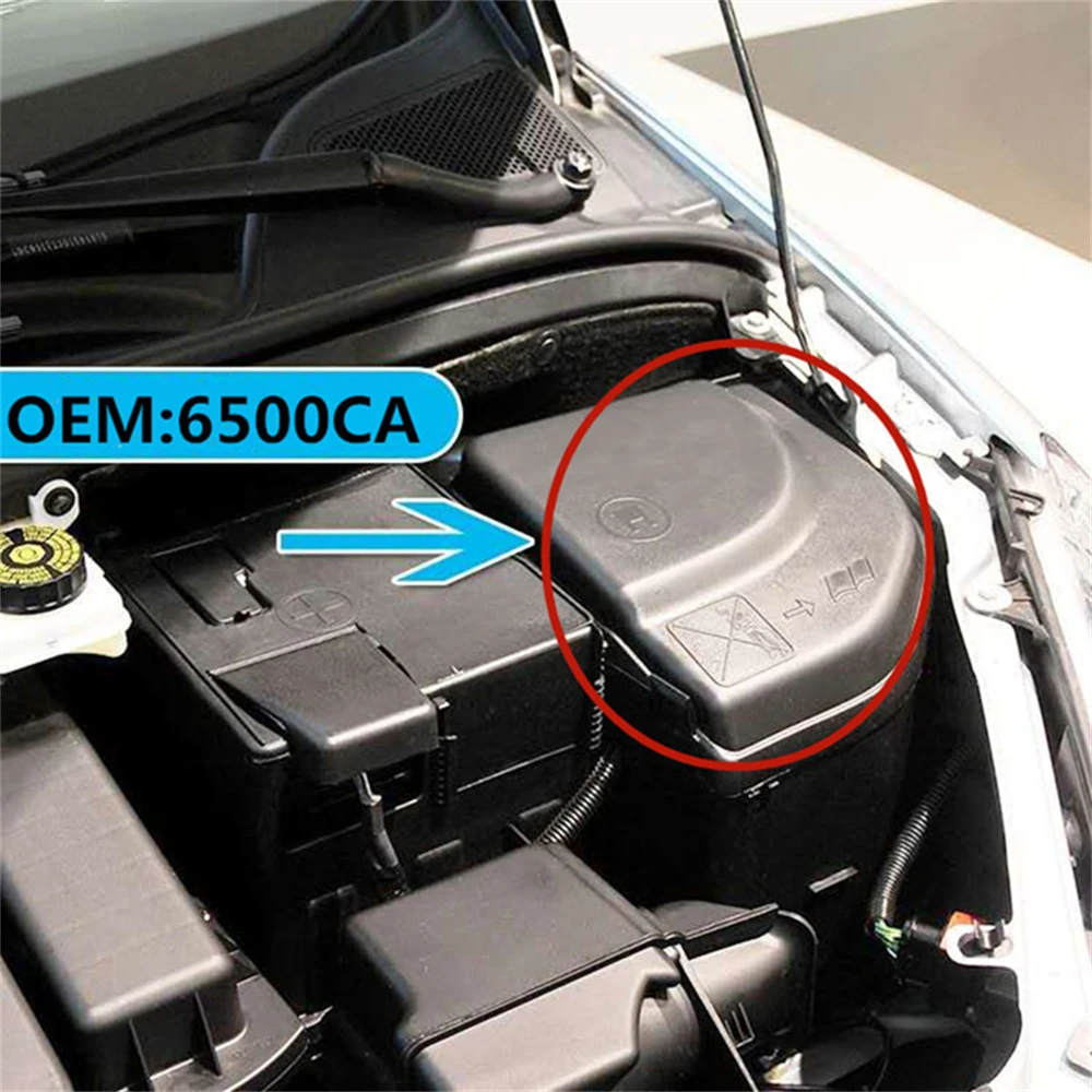 ​6500CA Car Servo Box Cover BSM Top Cap for Peugeot 307 308 3008 408Citroen C4 C-Quatre Fuse Box Cover Protection Board Holder