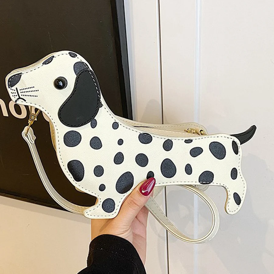

Novelty Cartoon Dog Shaped Armpit Purses Unique PU Leather Handbag Solid Designer Bag Funny Shoulder Bags Kawaii Girls Tote Bags