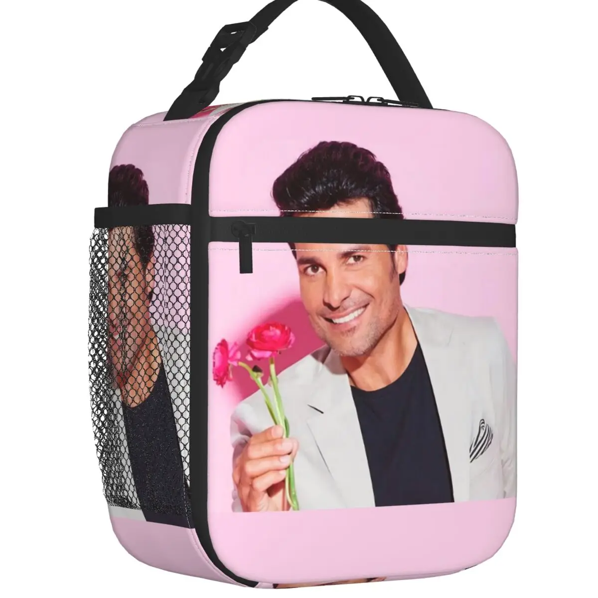 

Custom Chayanne Puerto Rican Latin Pop Singer Lunch Bag Men Women Cooler Thermal Insulated Lunch Boxes for Children School