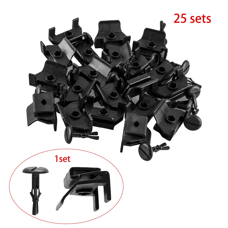 53879-28010 53879-58010 47749-58010 25 Sets Front Fender Liner & Bumper Cover Clip & Pin Kit Fit for Lexus GS IS Toyota 4Runner