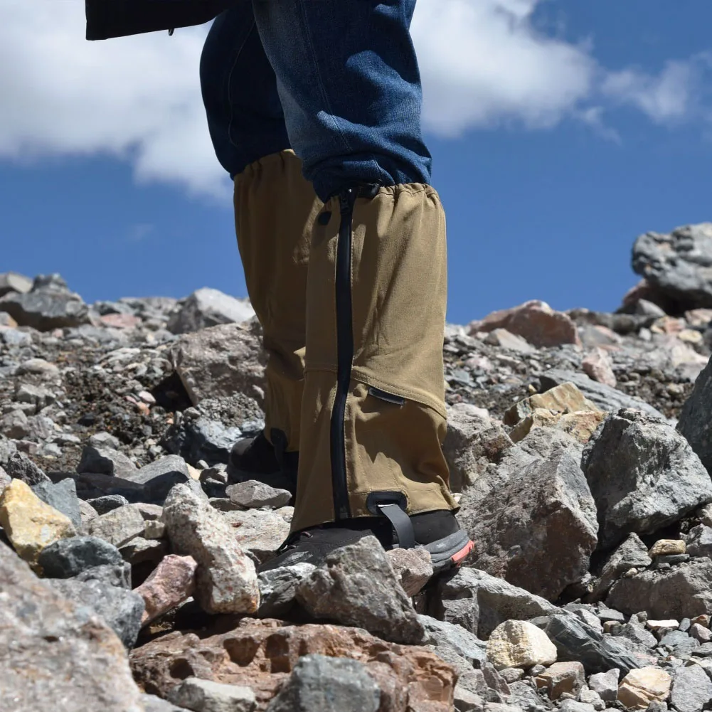 For Men and WoFor Men Hiking Gaiters Lightweight Waterproof Zipper with Custom Fit for Shoe Sizes Thirty Eight to Forty Five