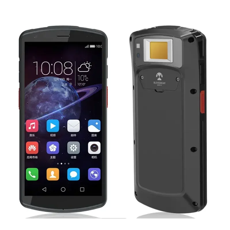 S80 Waterproof Android 9.0 Rugged Industrial Handheld Terminal Data Scanner 1D 2D Barcode Scanner PDA With Fingerprint Reader