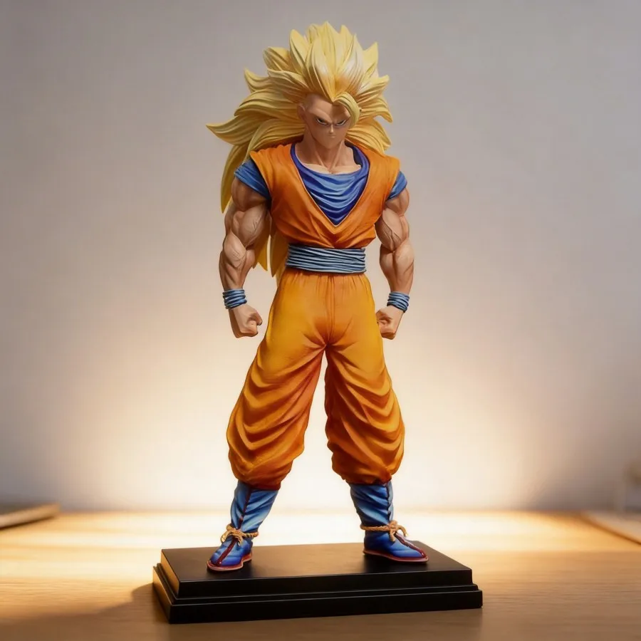 

Dragon Ball XingGui Super Saiyan 3 Goku GK Figure Statue Model 34cm Collectible Toy Desktop Ornament Collection Gift
