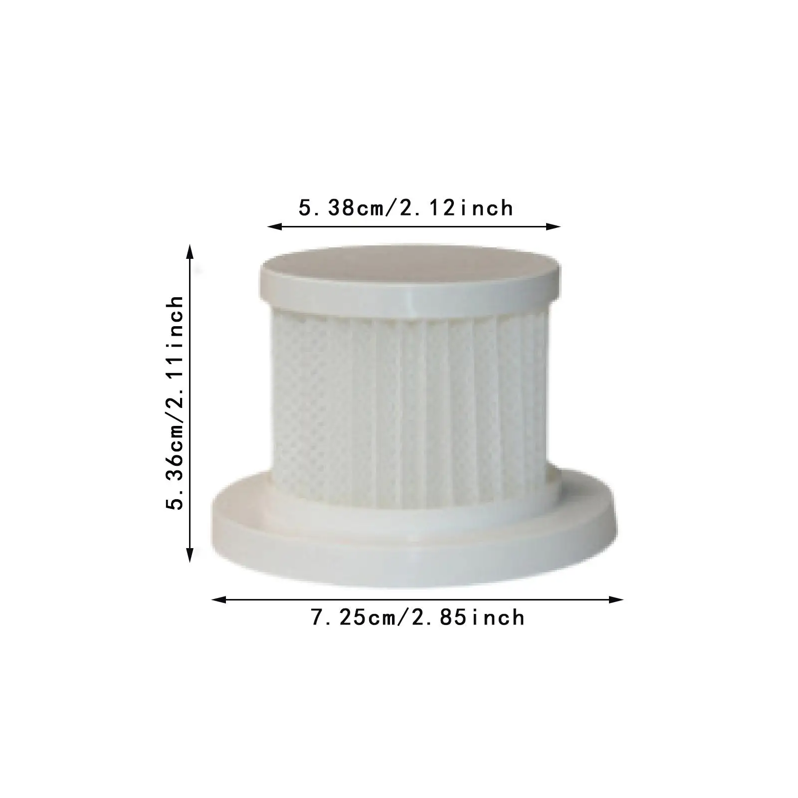 10Pcs Replacement Filters for Vacuum Mite Remover HEPA Filters Handheld Bed