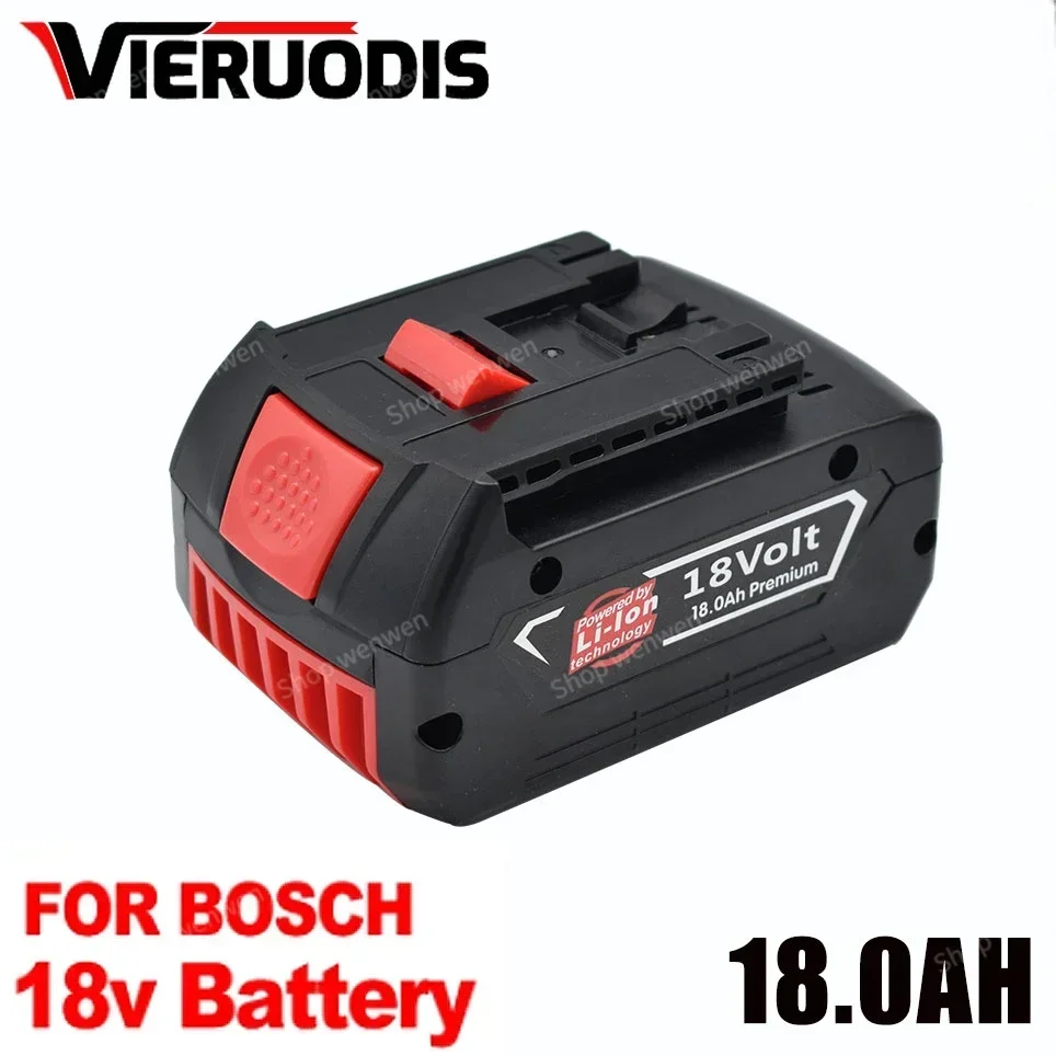 For Bosch 18V 18.0AH Rechargeable Lithium Ion Battery 18V Backup Battery Portable Replacement BAT609 BAT618G