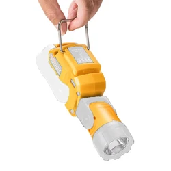 For Dewal,LED Lamp Portable Spotlight LED Work Light Flashlight USB Charger for Dewal,DCB120 10.8V 12V Li-ion Battery Yellow