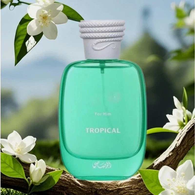 RASASI Hawas Tropical Eau de Parfum Spray 100ml عطور عربية أصلية تدوم طويلاً عطر فيرومونات خضراء مكياج كولونيا