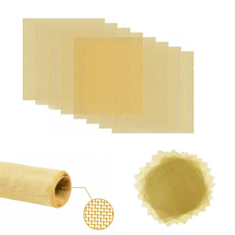 20~200 Mesh Brass Woven Wire Metal Mesh Shielding Fabrics Mesh Copper Wire Filter Net Non-magnetic Signal Screen Tool Parts