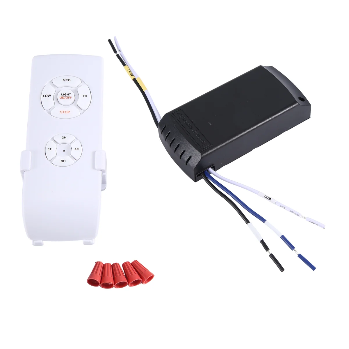 Kit de télécommande universel pour lampe de ventilateur de plafond, interrupteur de réglage de la synchronisation, émetteur et récepteur, vitesse du vent réglable, AC 110V