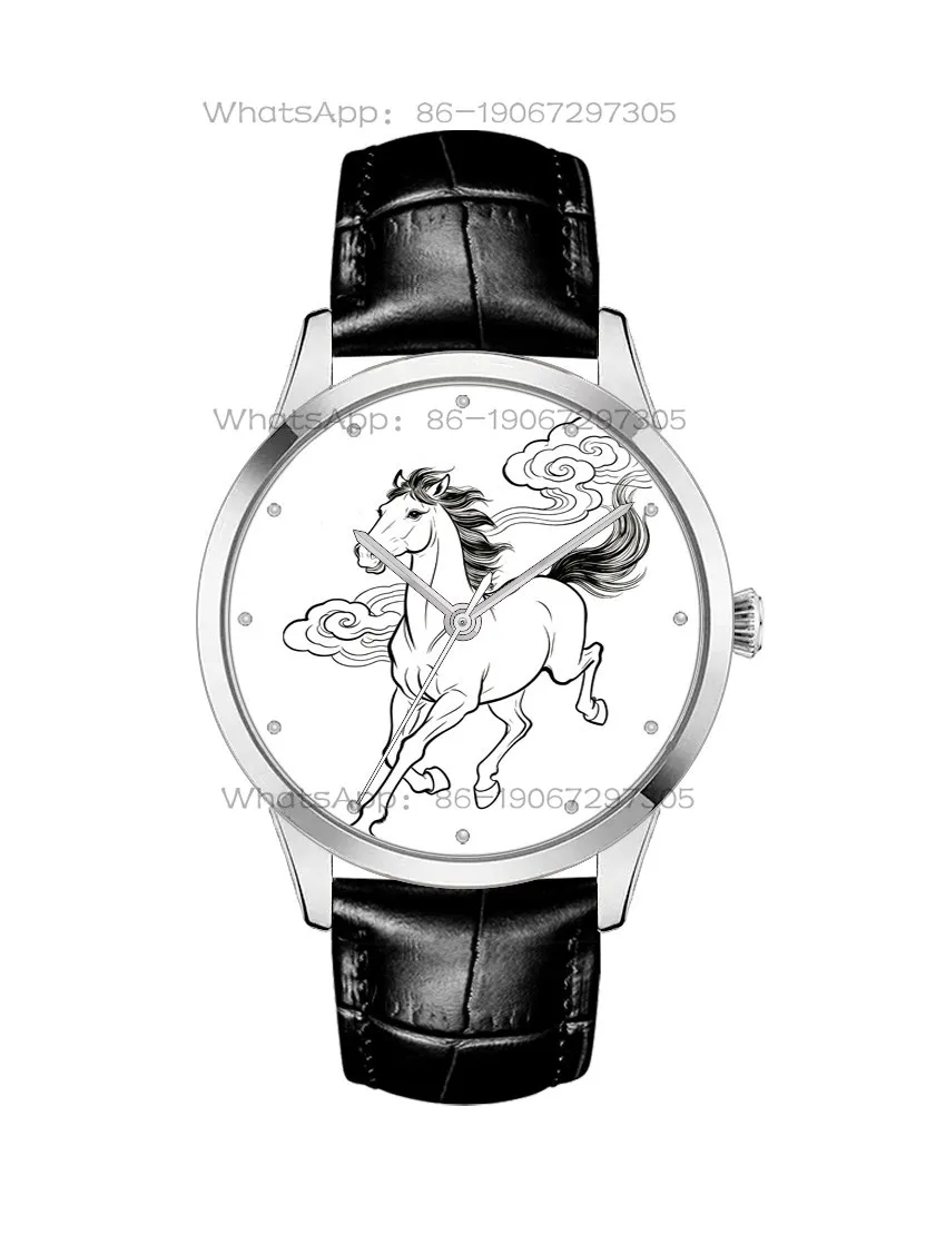 2026 Success Chinese Zodiac National Style Creative Waterproof Quartz Unisex Couple Watch Custom Engraving