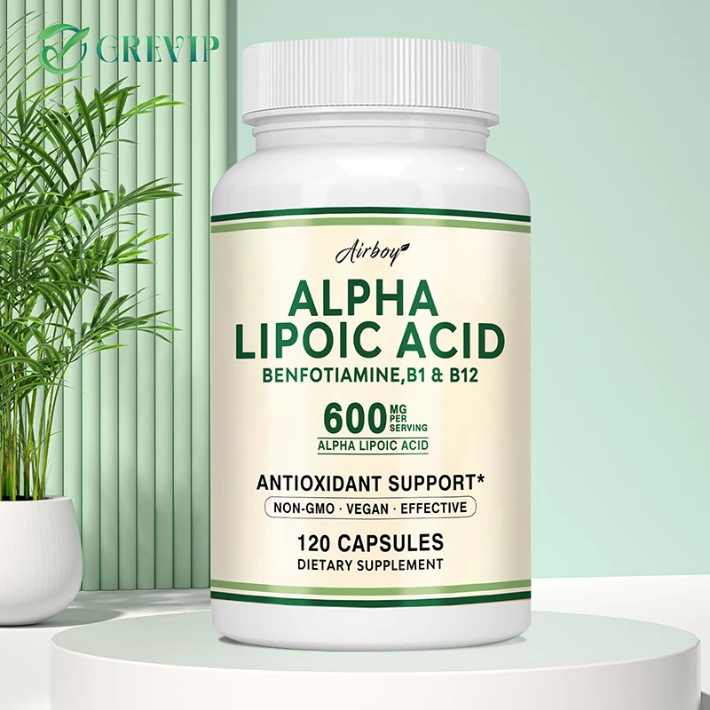 Alpha Lipoic Acid Capsules - Promotes Nervous System Health, Blood Circulation, Cardiovascular Support, Brain Health