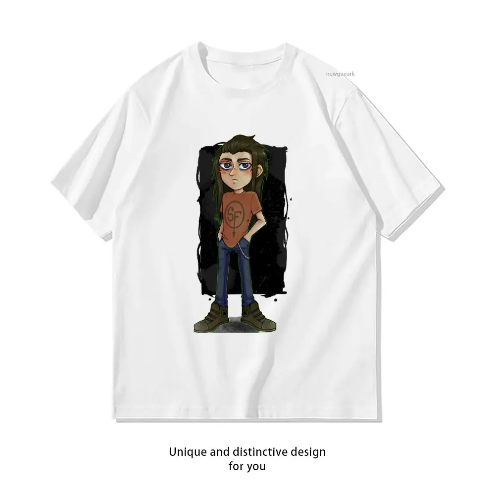 Puzzle Game Sally Face Cotton Printed Men Woman T-Shirt Summer Loose Short Sleeve Tshirts Harajuku Tee Funny Gothic Tops