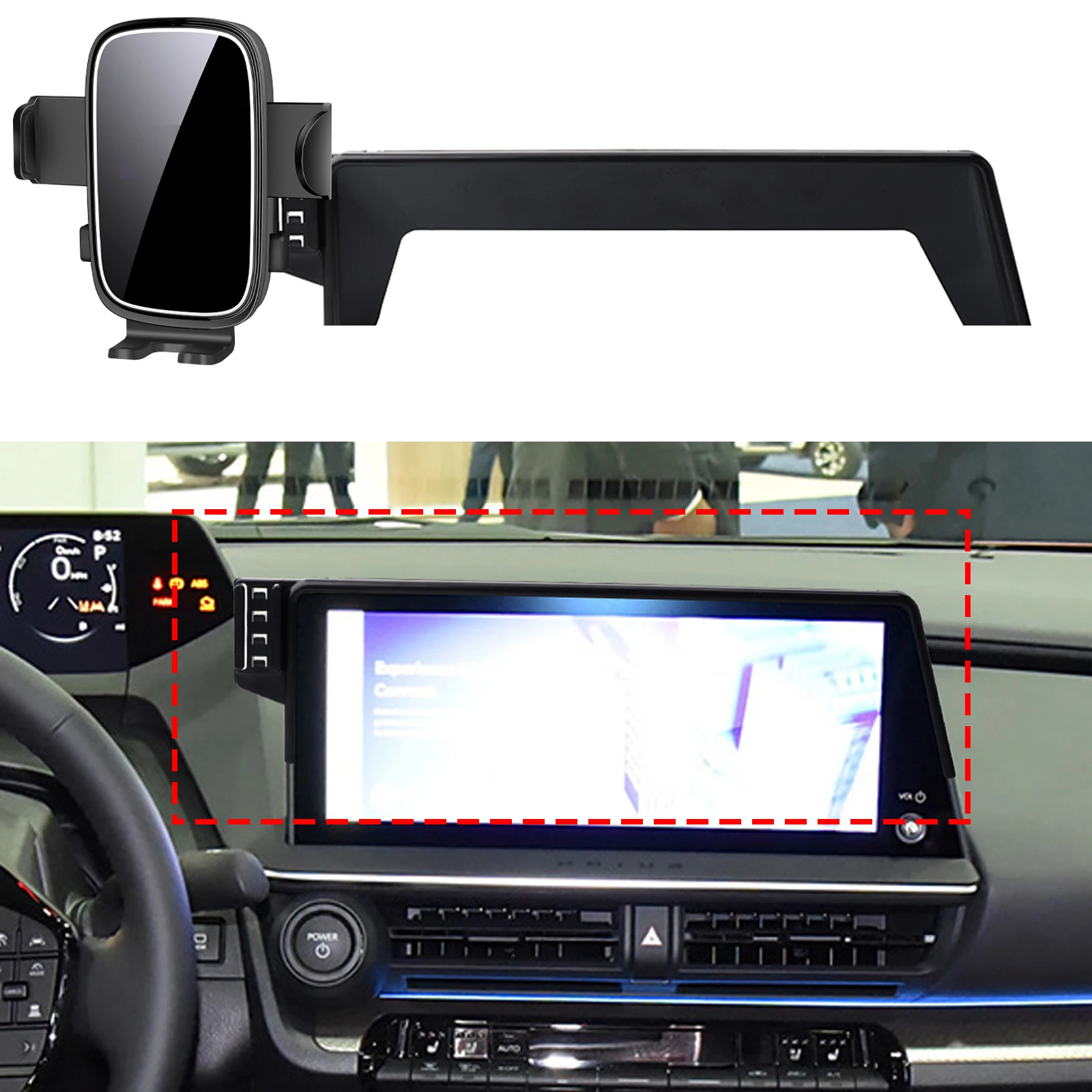 

fit for Toyota Prius 2022 2023-2026 60 Series Custom Fit Phone Holder Mount Dashboard Screen Base No Drill Car​​ accessoires