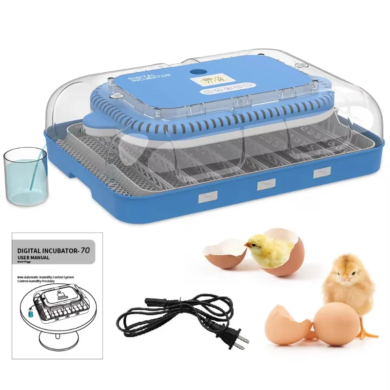 Fully Automatic Electric 70H Incubator New Condition Chicken Duck Goose Bird Reptile Turkey Emu Hatching Eggs Machine