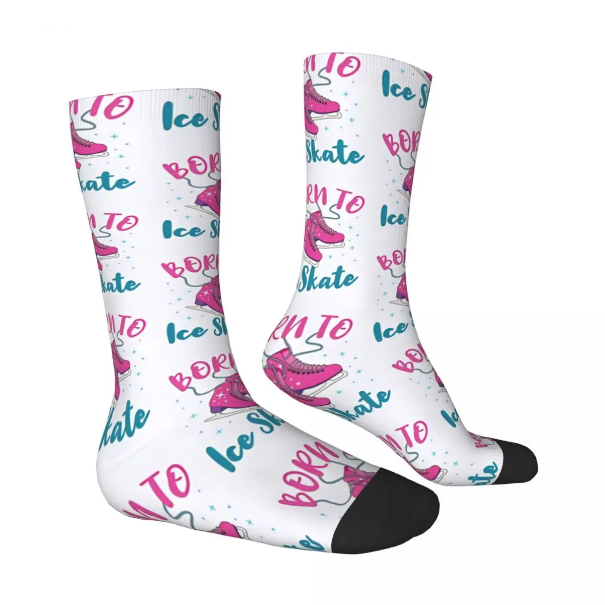 Skater Ice Skating Sport Socks Male Mens Women Autumn Stockings Printed