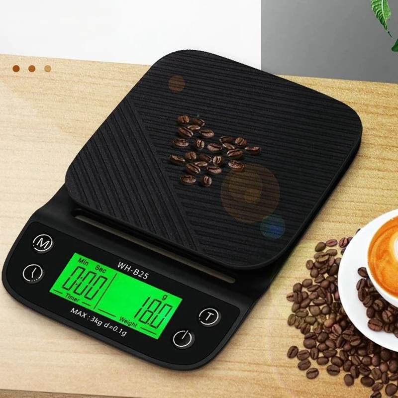 Precision Drip Coffee Scale With Timer Multifunction Kitchen Scale LCD Digital Food Scale For Baking
