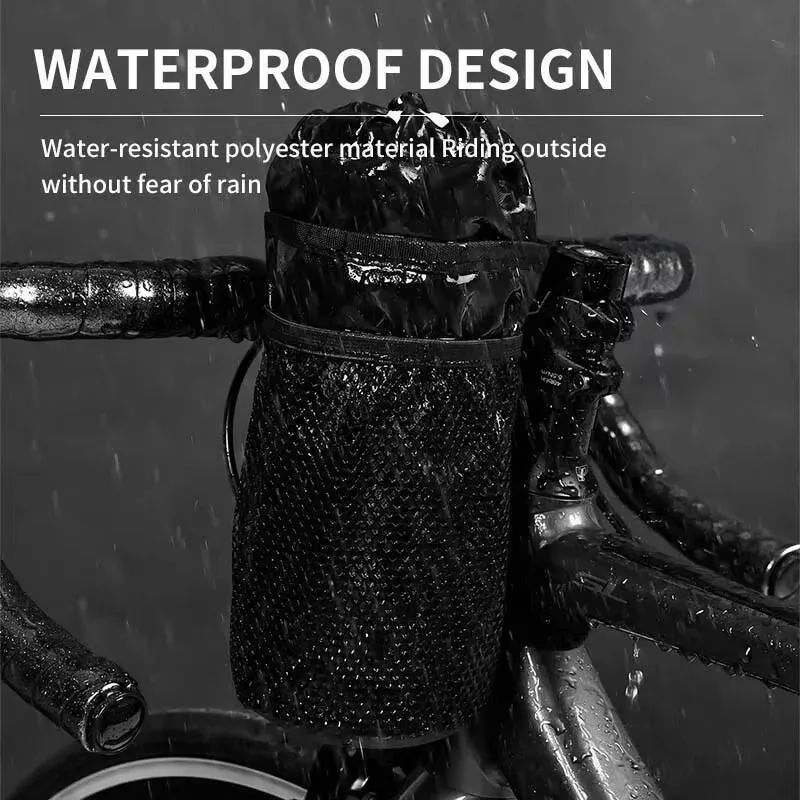 1/2 Stück Universelle Regenfeste Isolierte Fahrrad-Flaschentasche Lenker-Flaschenhalter für MTB Rennrad – Detail 4