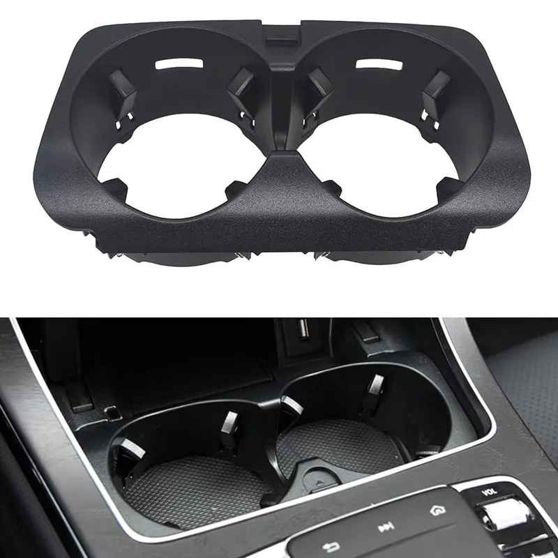 

Black Car Center Console Insert Drinks Water Cup Holder For Mercedes Benz C E V G GLC CLS Class W463 W205 W213 W447 W253 W257