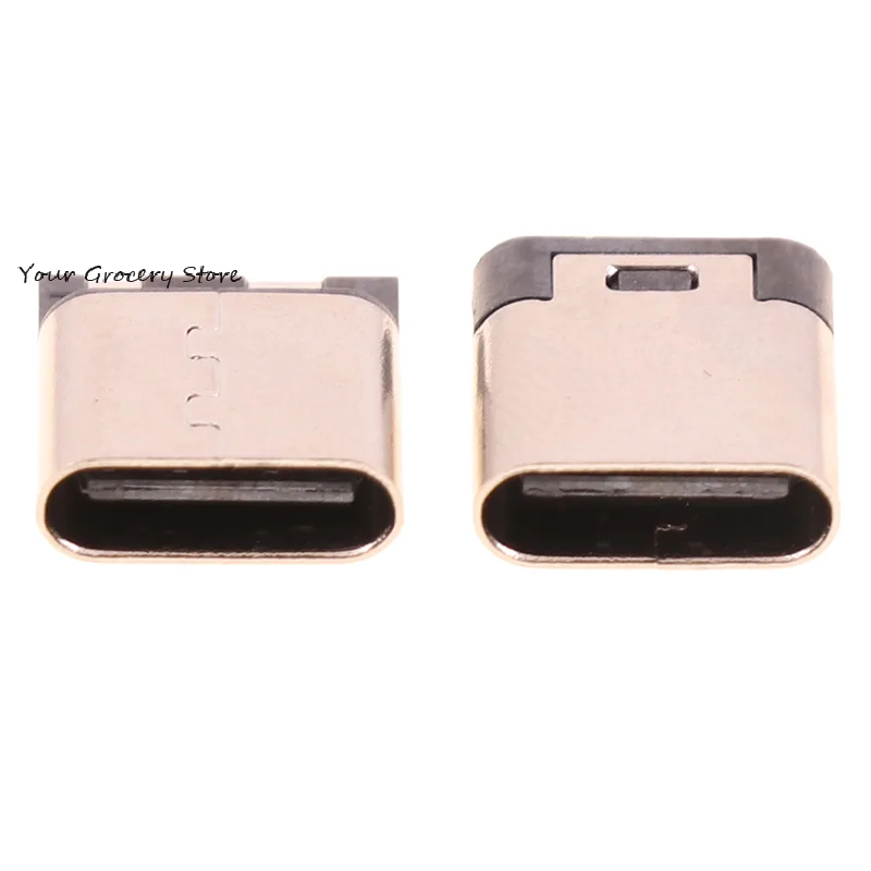 10 PCS Type-C 2pin Soldering Female 3A High Current Socket USB Connector