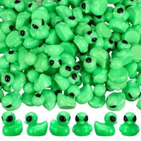 30/50/80pcs green alien duck statue - UFO themed party resin collectible statue, suitable for garden or indoor display