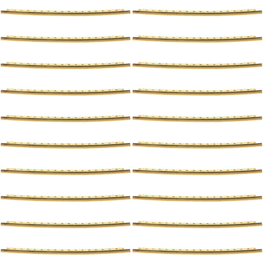 20 Pcs Guitar Scale Frets Folk Small Four String Mandolin Accessories Classical Wires Supplies Brass Parts