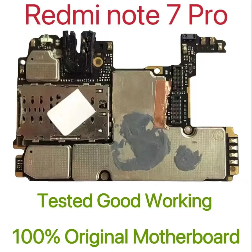 Global Version Original Unlocked Motherboard for Redmi note 7 Pro Tested Circuit Plate Main Logic Board for Redmi note 7 Pro