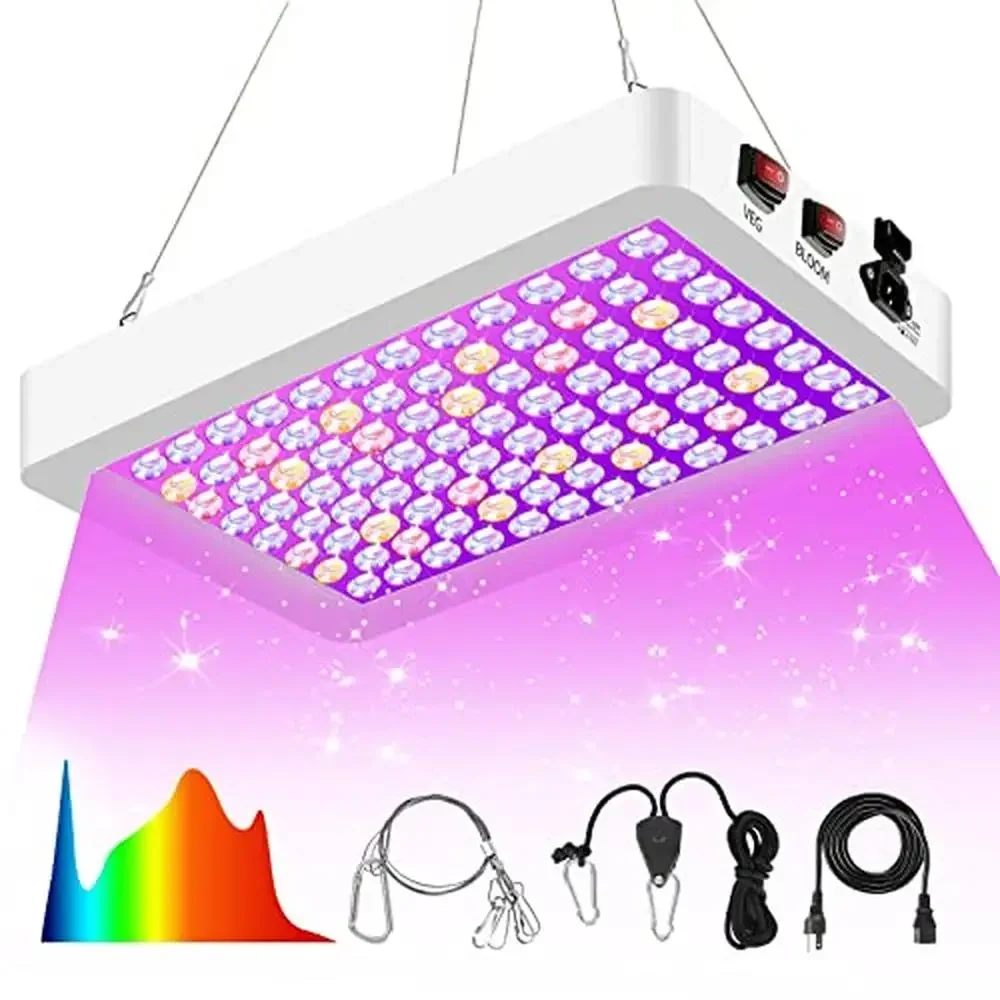 

LED Grow Lights Full Spectrum Dual Switch Veg Bloom Hydroponic Indoor Plant Light