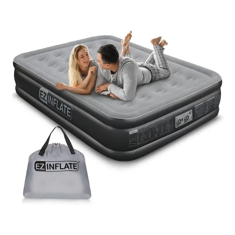 

Надувной матрас — надувной матрас со встроенным насосом — универсальная надувная кровать для дома, кемпинга или путешествий.