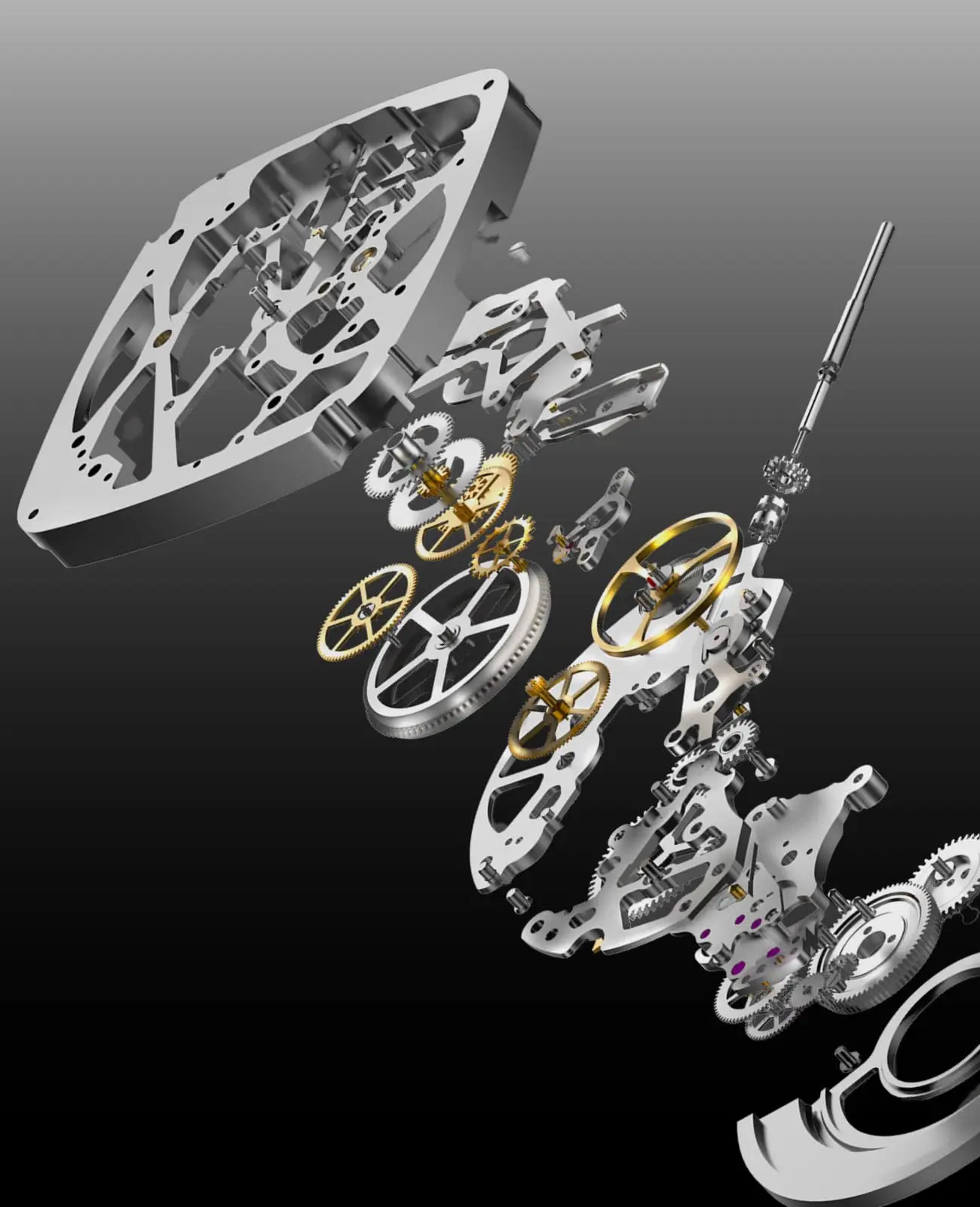 CIGA Design Automatic Mechanical Skeleton Watch for Men Z Series Black DLC Coatings Case Fashion Casual Male Watches Timepiece image 5