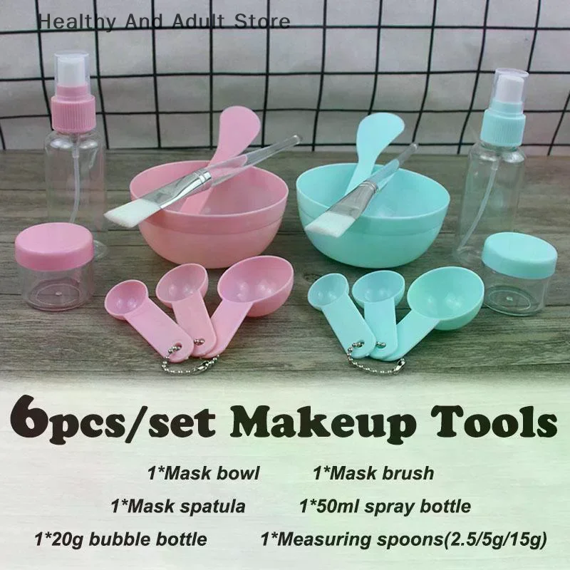8 stks/set Gezichtsborstel Masker Kom Lepel Set Masker Borstel Bar DIY Beauty Tools Menggereedschap Huidverzorging Make-up Benodigdheden Vrouw Huidverzorging
