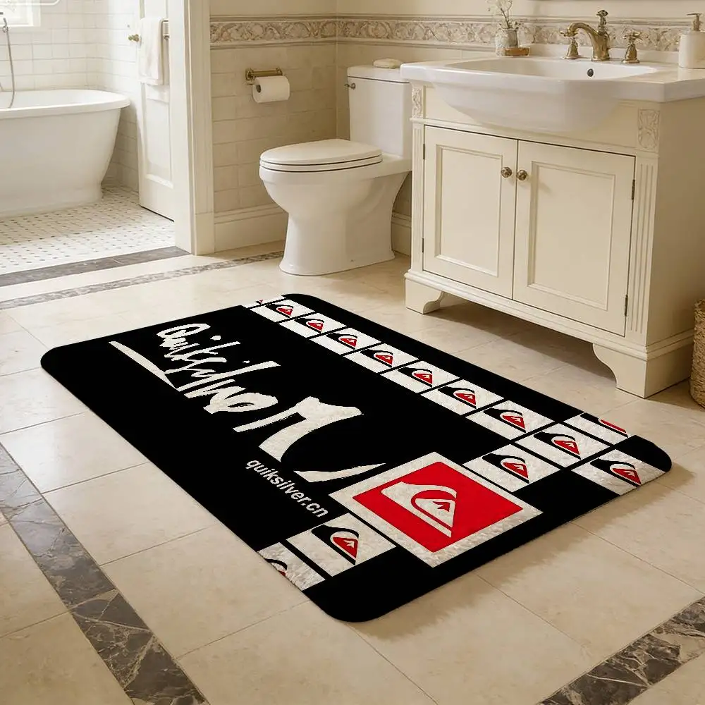 Tapete Antiderrapante Retangular Q_Quiksilvers para Casa, Tapete Macio para Porta da Frente, Tapete para Uso Interno e Externo, Tapete Decorativo para Hotel