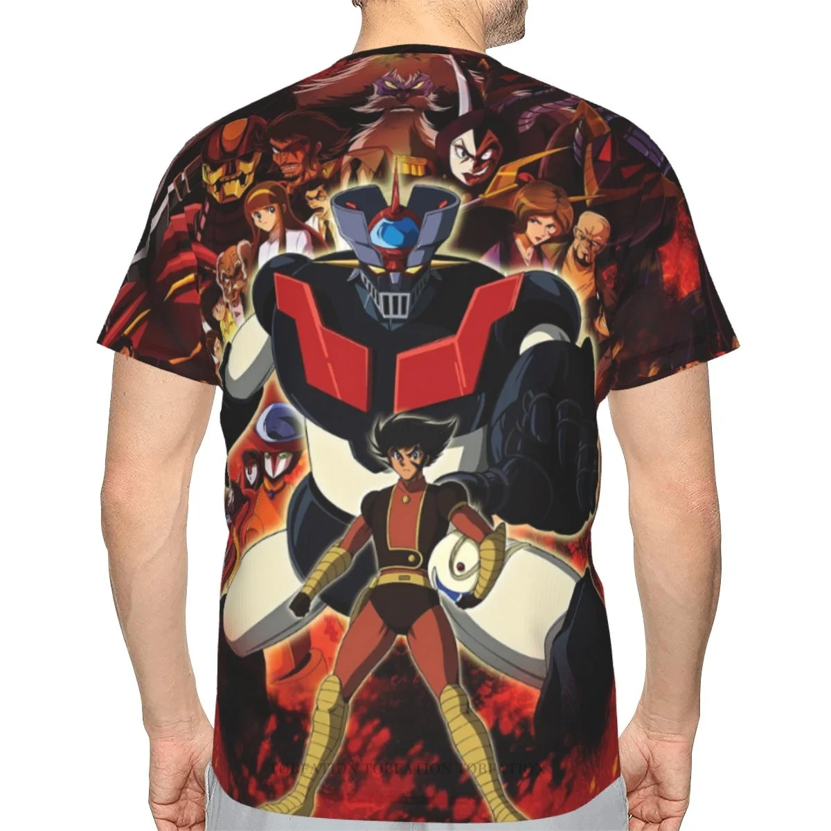 Great Mazinger Z 3D Printed Unisex Polyester Tshirt Loose Fitness Tops Hip Hop Beach Male Tees