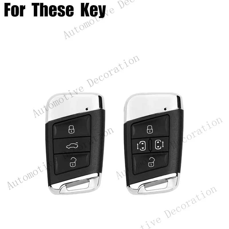 Z+ Aluminum Alloy TPU Car Key Fob Case Cover For VW Golf Atlas Passat Tiguan Arteon