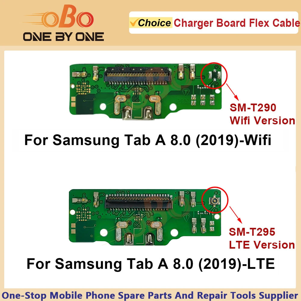 USB Charging Port Dock Connector Flex For Samsung Tab A 8.0 2019 Wifi LTE SM-T290 SM-T295 T290 T295 Charger Board Flex Cable