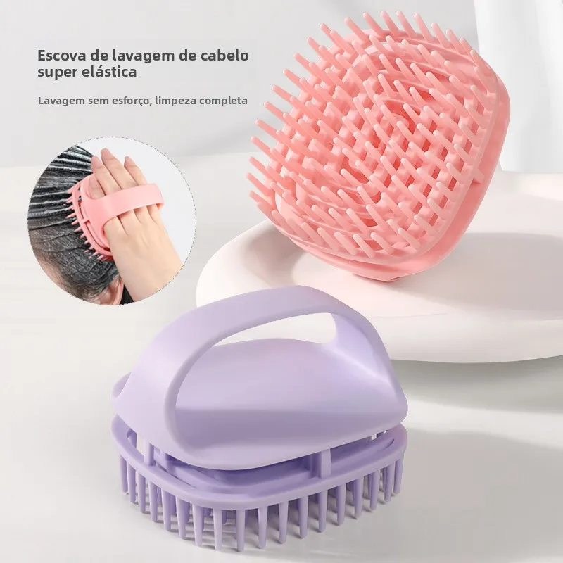 シリコーン洗髪ブラシマッサージ頭皮クリーナーかゆみ緩和専門ヘアケアシャンプーコーム個人用入浴マッサージツール