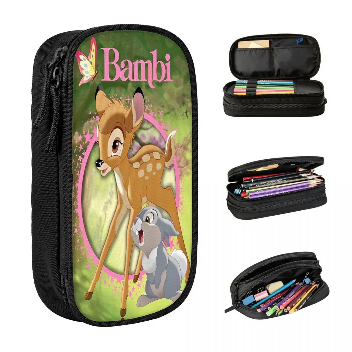 

Лесные животные Бэмби пенал животное мальчик девочка прекрасный пенал дизайн школьные пеналы поставки подарок на день рождения