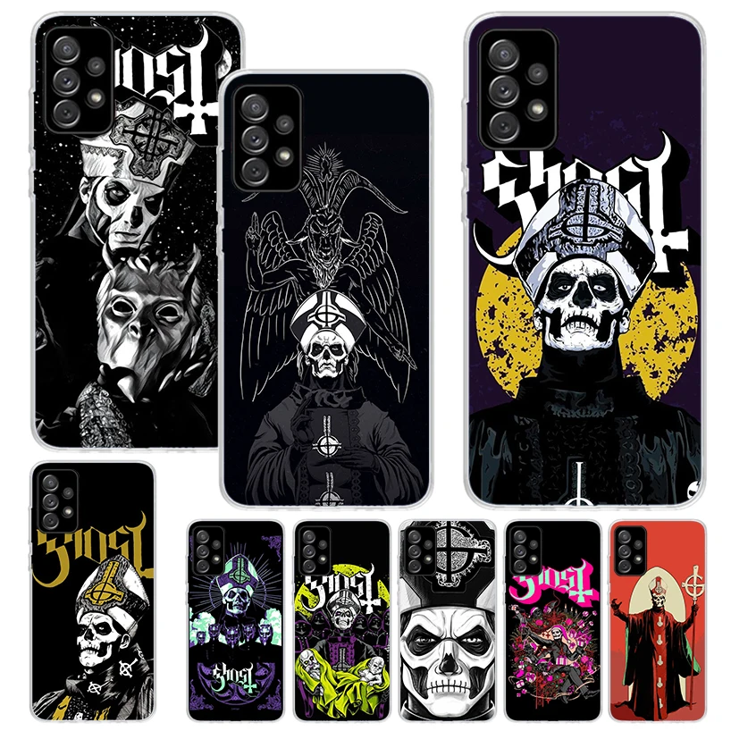 Ghost Papa Emeritus Phone Case For Samsung Galaxy A51 A50 A71 A70 A41 A31 A21S A10 A20E A30 A40 A6 A7 A8 + A9 Soft Silicone Shel