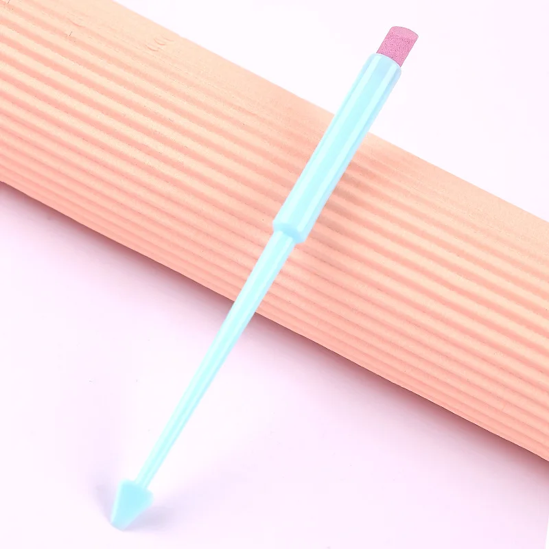 1개입 양면 광택 파일 석영 스톤 네일 푸셔 스크럽 제거기 각질 제거 네일 파일 전문 네일 케어 매니큐어 도구