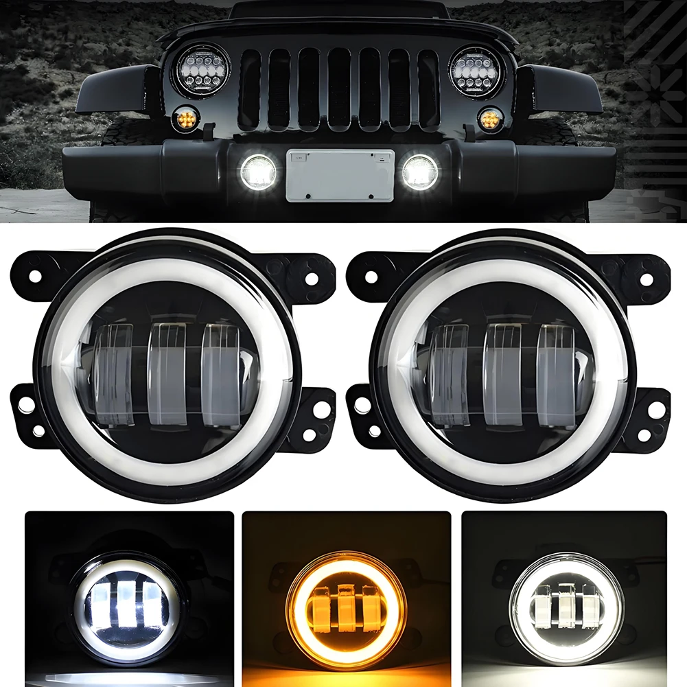 

Fog Driving Night Driving Black 4 Inch Fog Light Car Front Bumper Light Spot Light Driving Lamp PC Lens Power 30W