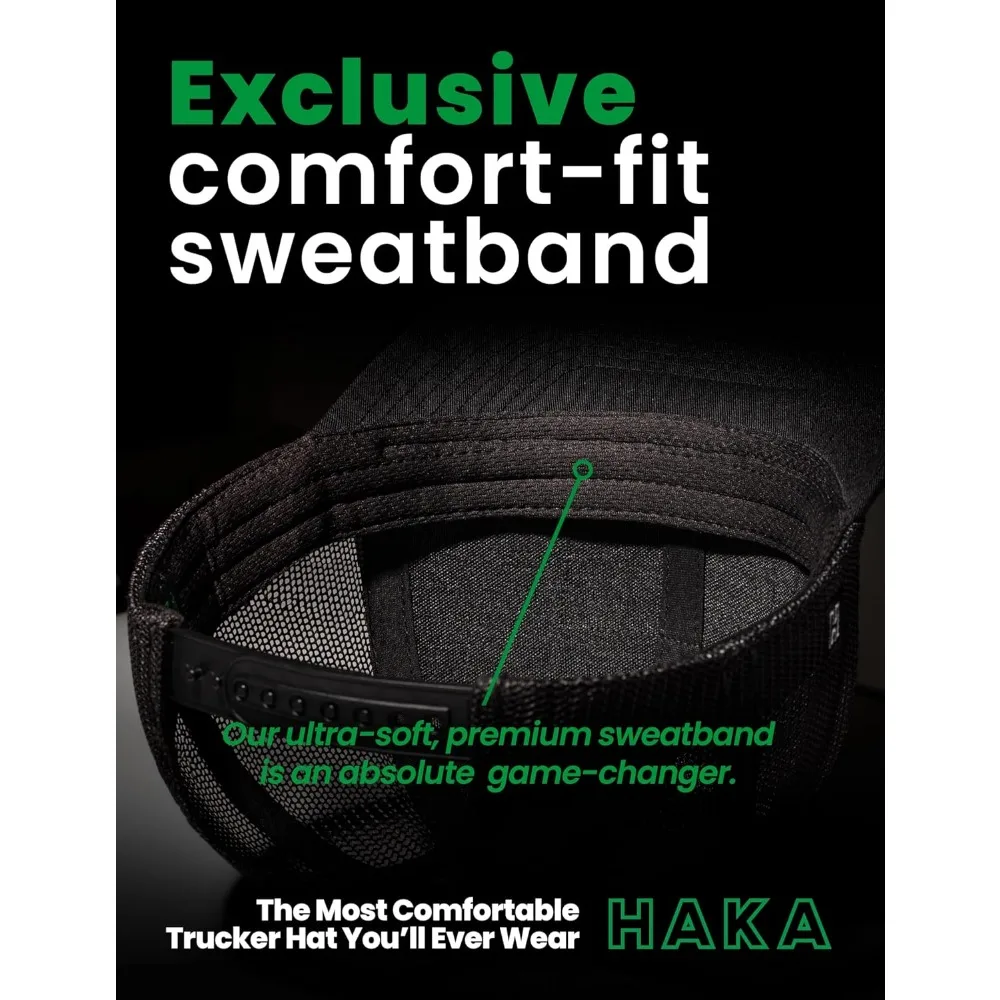 قبعة Snapback من الجلد الصناعي قابلة للتعديل للجنسين في الهواء الطلق مع نمط التخييم HAKA #5