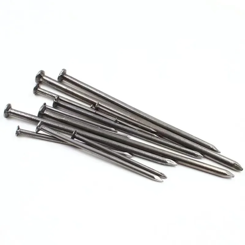 Factory Direct Sale construction round smooth flat common steel iron galvanized nails