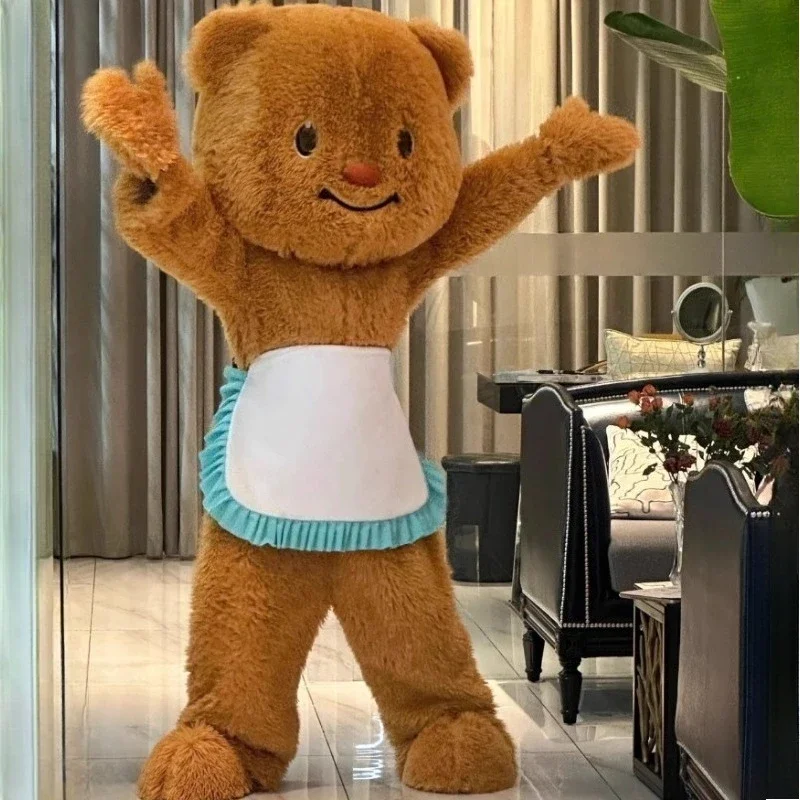

Apron Bear Cosplay Costumes Cartoon Doll Costume Cosplay Cute Bear Mascot Carnival Halloween Party Performance Props